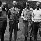 Price Waterhouse Canada founding partners Alexander B. Brodie (second from left) and Donald McKenzie McClelland (far right).