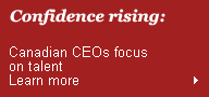 Canadian CEOs focus on talent