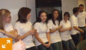Our 2011 UFE Writers model their new PwC t-shirts