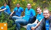 The Hamilton team volunteers at the Hamilton Naturalists Club