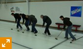 Activité de curling au printemps 2011