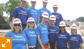A team from PwC Winnipeg volunteering at Habitat for Humanity
