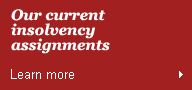 Our current insolvency assignments