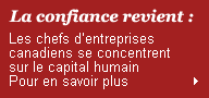 La confiance revient