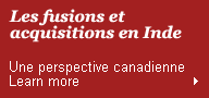 Les fusions et acquisitions en Inde