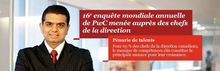 16e enquête mondiale annuelle de PwC menée auprès des chefs de la direction