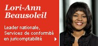 Lori-Ann Beausoleil - Leader nationale, Services de conformité en juricomptabilité