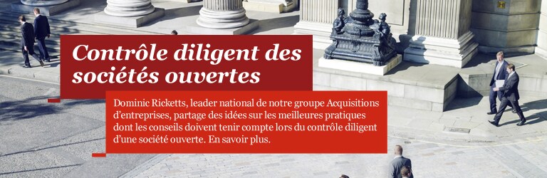 Contrôle diligent des sociétés ouvertes