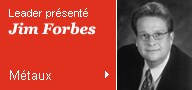 Leader présenté : Jim Forbes – Métaux