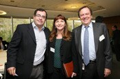 Rodrigo López, Contralor Compañía Minera Teck Quebrada Blanca; Ivania Peric, Senior Manager y Rafael Ruano, Socio, ambos de PwC Chile.