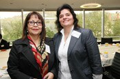 Leonora Campos, Gerente de Exportaciones, Atacama Minerals Chile y Verónica De Micheli, Jefa de Auditoría Interna, AGUNSA.