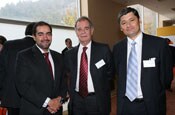 Rodrigo Benítez, Director Instituto Chileno de Derecho Tributario, Lisandro Serrano ex Socio Principal PwC junto a Germán Campos, Socio Asesoría Legal y Tributaria, PwC Chile