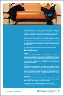 Administrateur vacancy ad