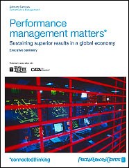 Performance Management Matters: Sustaining Superior Results in a Global Economy