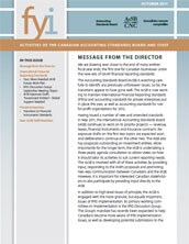 2011-11-15: FYI Accounting Standards - October 2011