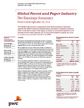 Global Forest and Paper Industry: Net Earnings Summaries