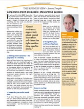 Corporate Grant Proposals: Stewarding Success