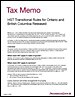 Tax Memo: HST Transitional Rules for Ontario and British Columbia Released