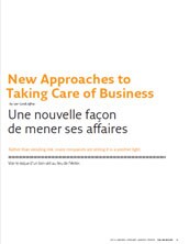 New Approaches to Taking Care of Business