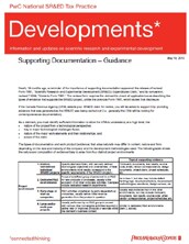 Developments: Supporting Documentation – Guidance