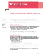 Tax memo: Changes to partnership returns – What they mean for you (Memo No. 2012-10)