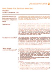 Real Estate Tax Services Newsalert: Poland: Issue 12