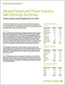 global forest and paper industry: net earnings summary — three months ended september 30, 2008 </span /> </a>