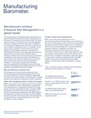 Manufacturers embrace enterprise risk management