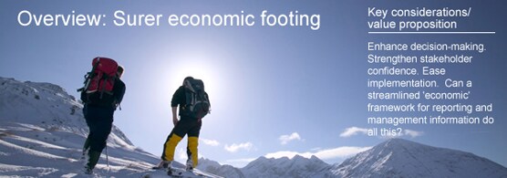 Surer economic footing