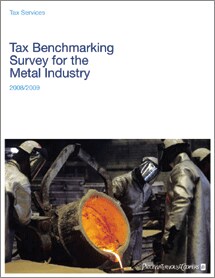 Tax benchmarking survey for the metal industry 2008/2009