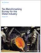 Tax benchmarking survey for the metal industry 2008