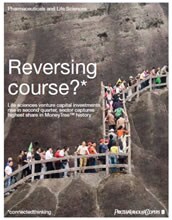 Reversing course?  Life sciences venture capital investments rise in second quarter, sector captures highest share in MoneyTree history