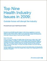 Top nine health industry issues in 2009 