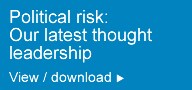PwC publications on political risk management