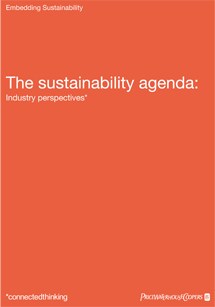 The sustainability agenda