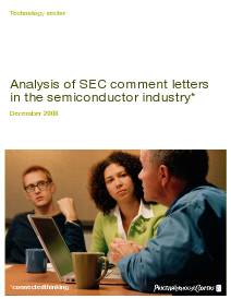 Analysis of SEC comment letters in the semiconductor industry