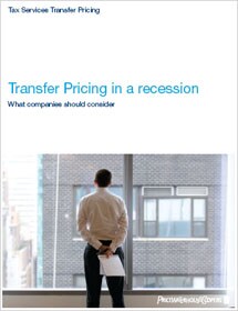 Transfer pricing in a recession