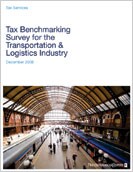 Tax Benchmarking Survey for the Transportation & Logistics Industry: December 2008