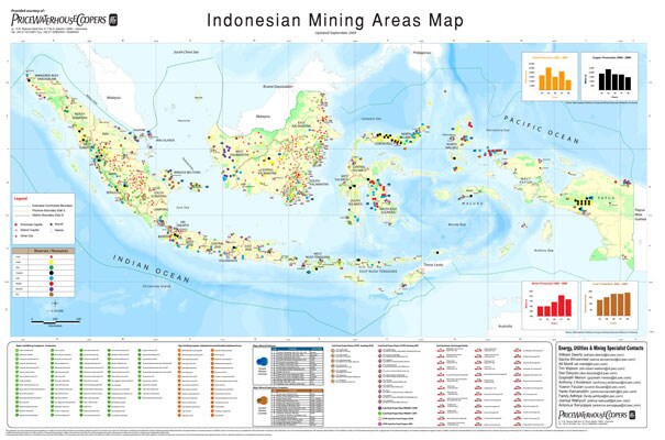 Indonesia Mining Areas Map