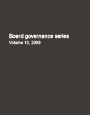 Corporate Boad Member's Board governance series: Volume 13