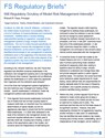 FS regulatory briefs: Will regulatory scrutiny of model risk management intensify?
