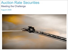 Auction rate securities: Meeting the challenge