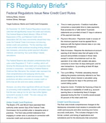 Federal regulators issue new credit card rules