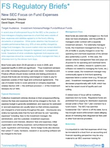 New SEC focus on fund expenses