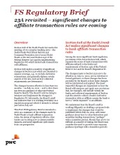 23A revisited: Significant changes to affiliate transaction rules are coming