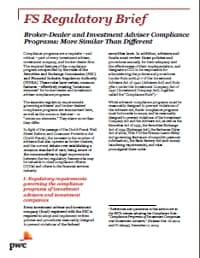 Broker-Dealer and Investment Adviser Compliance Programs: More Similar Than Different