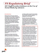 SEC Staff Provides Guidance on the Use of Social Media by Advisers