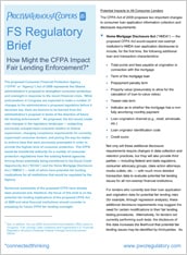 How might the CFPA impact fair lending enforcement?