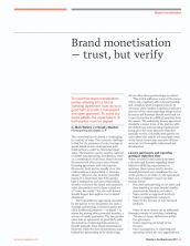 Brand monetisation - trust, but verify