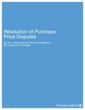 Resolution of purchase price disputes